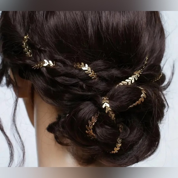 Luxury Wheat Chain bread Gold Hair Chain New ✨✨ - Picture 3 of 6